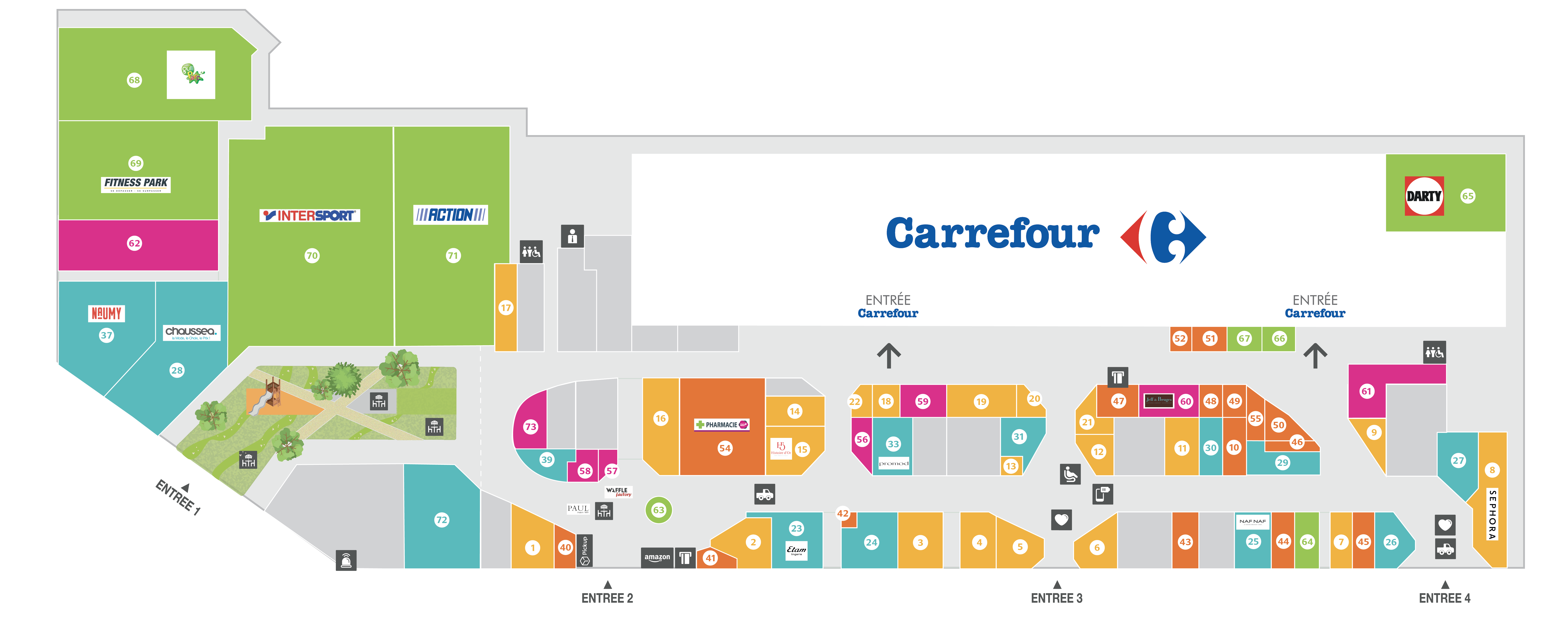 plan du centre