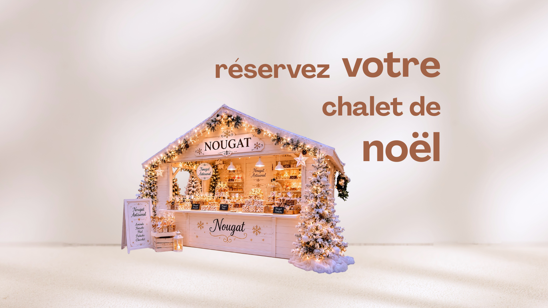 Réservez votre chalet de noël